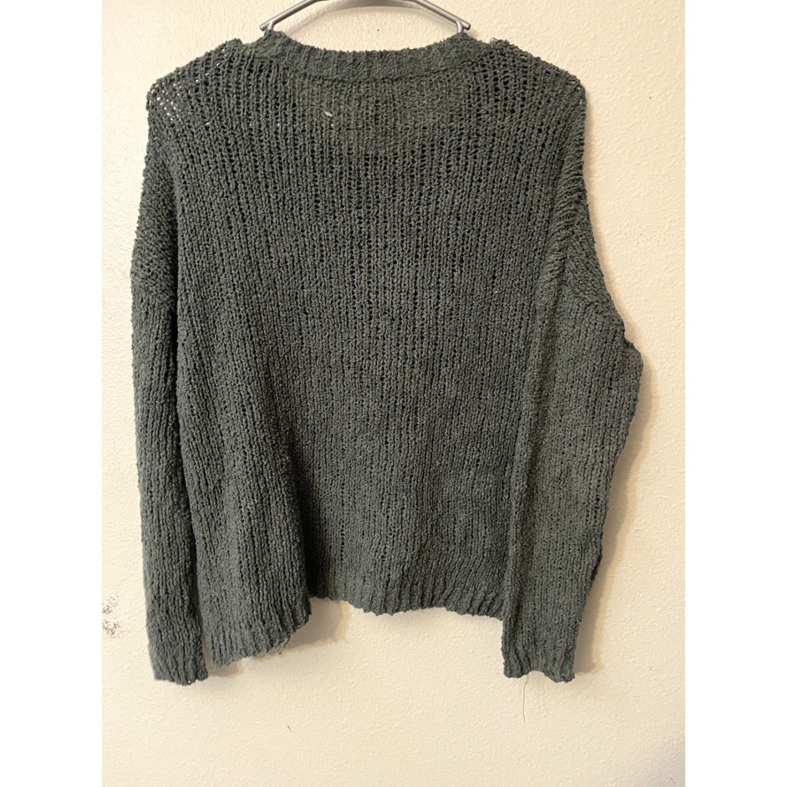 Vintage Aerie Sweater Womens M Green Long Sleeve Mock Neck Pullover Casual Preppy Knit Size M / US 6-8 / IT 42-44 - 3 Thumbnail