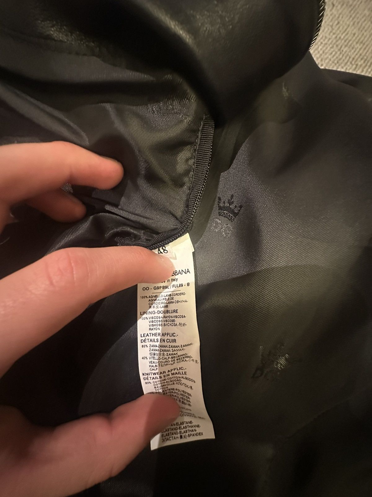 Dolce & Gabbana Dolce Gabbana leather bomber Size US M / EU 48-50 / 2 - 7 Thumbnail