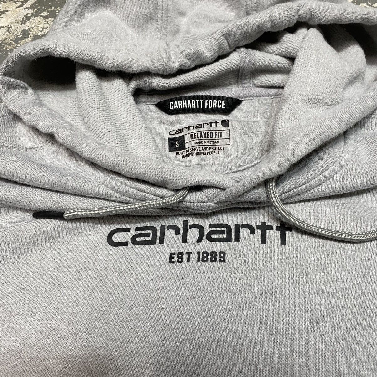 Other Y2K Carhartt Est 1889 Force Grey Hoodie Sweatshirt Size US S / EU 44-46 / 1 - 3 Thumbnail