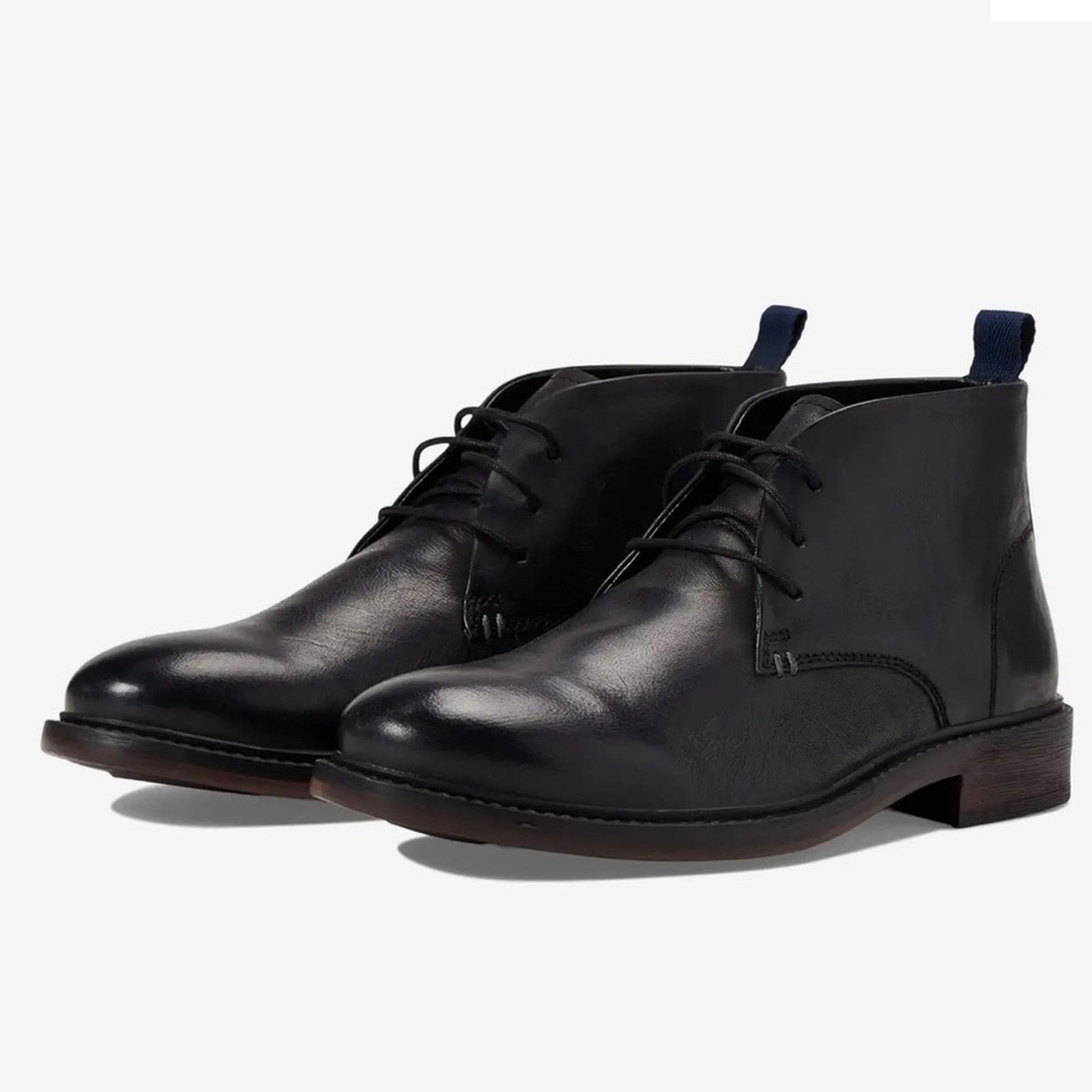 Steve Madden Steve Madden Men's Leather Black Chukka Boots Lace Up 11.5 Size US 11.5 / EU 44-45 - 3 Thumbnail