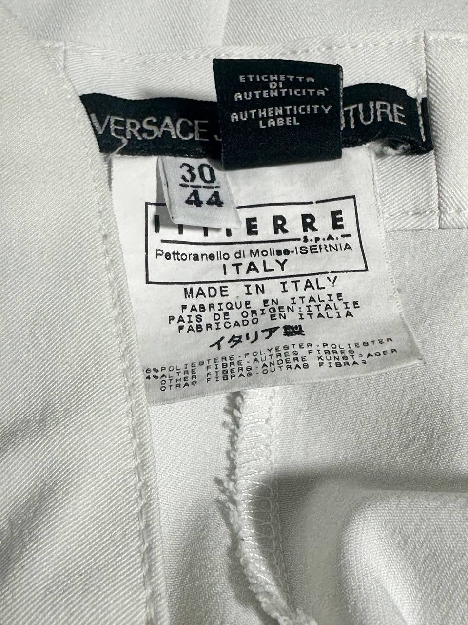 Versace Pants for women, white, brand Versace, size 44 Size 30" / US 8 / IT 44 - 8 Thumbnail