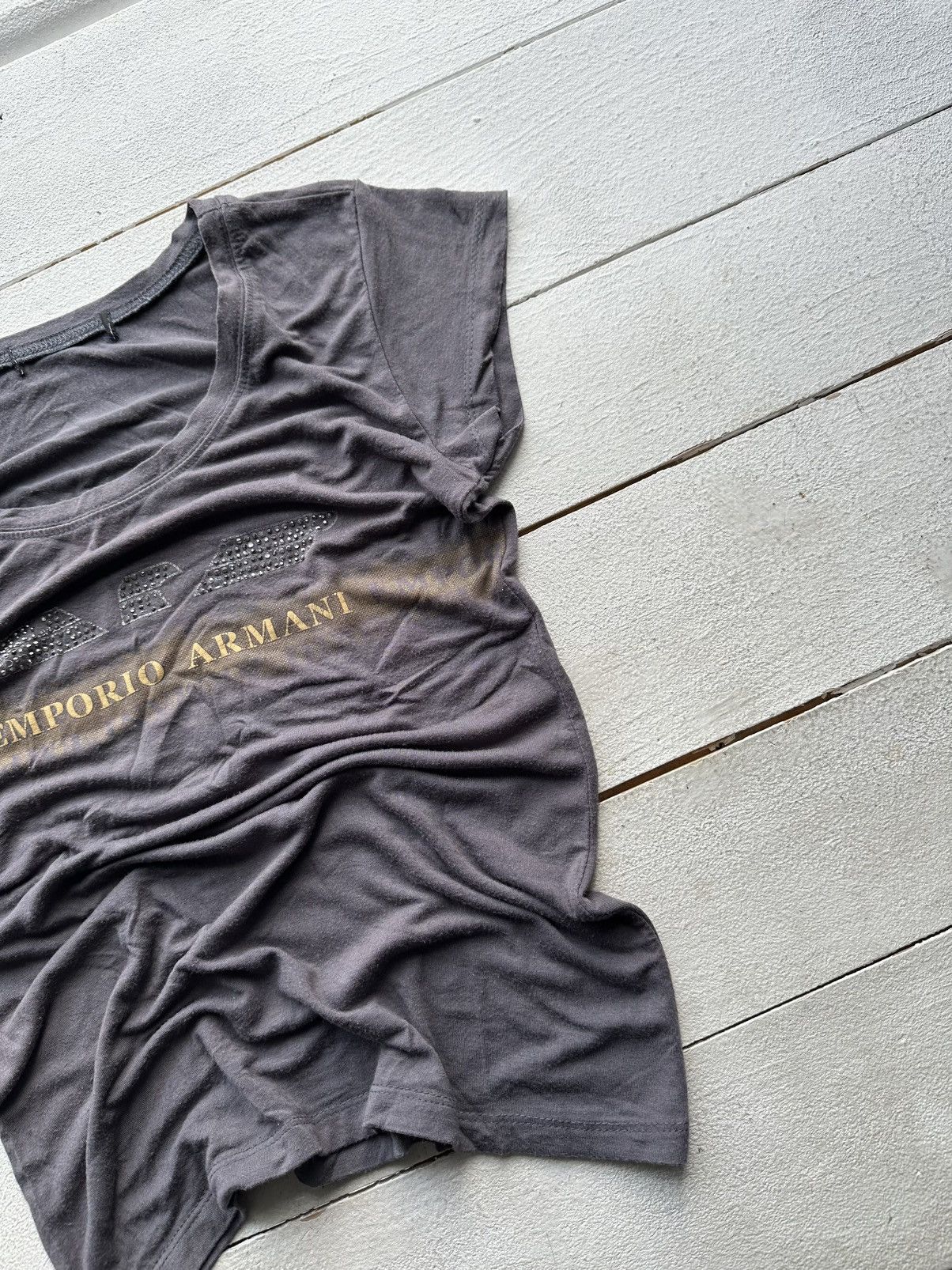 Armani × Vintage 🚨AVANT GARDE ARMANI 90s RARE longsleeve BIG LOGO Y2K LUXURY Size S / US 4 / IT 40 - 3 Thumbnail