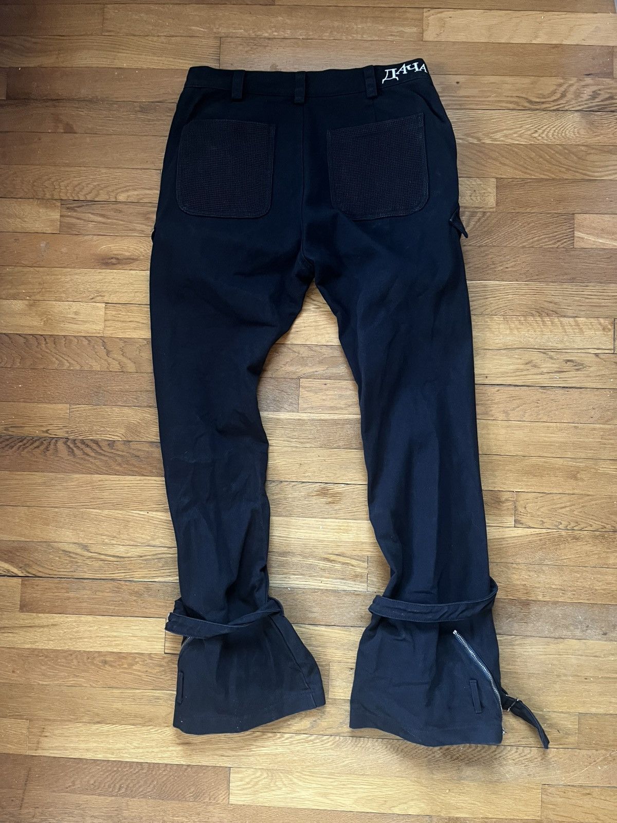 Japanese Brand Dacha Fisherman Cargo Flare Pants Size US 31 - 2 Thumbnail