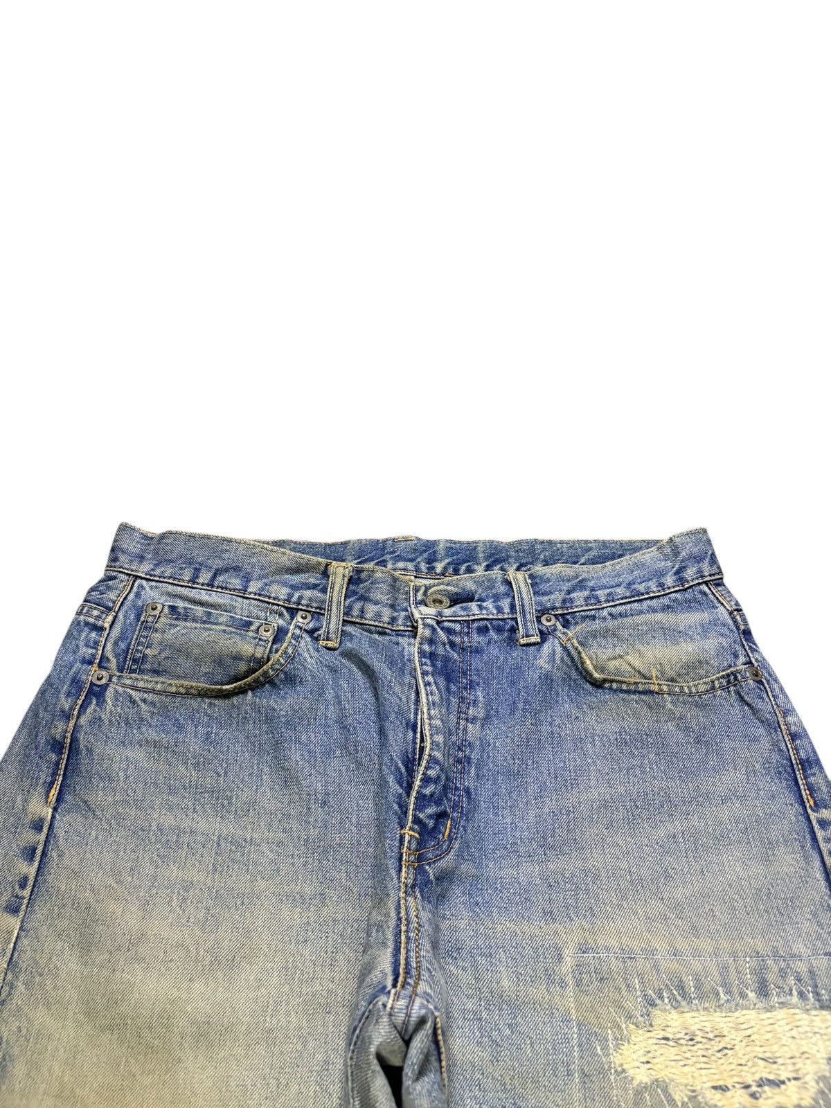 WHIZ LIMITED Vintage Japanese Brand Selvedge Mud Wash Distress Baggy Jean Size US 32 / EU 48 - 5 Thumbnail