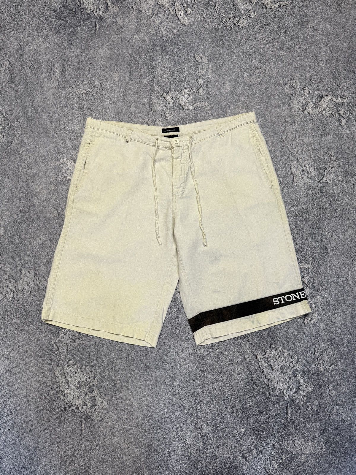 Vintage 90s Stone Island Denim Shorts rare retro hype
