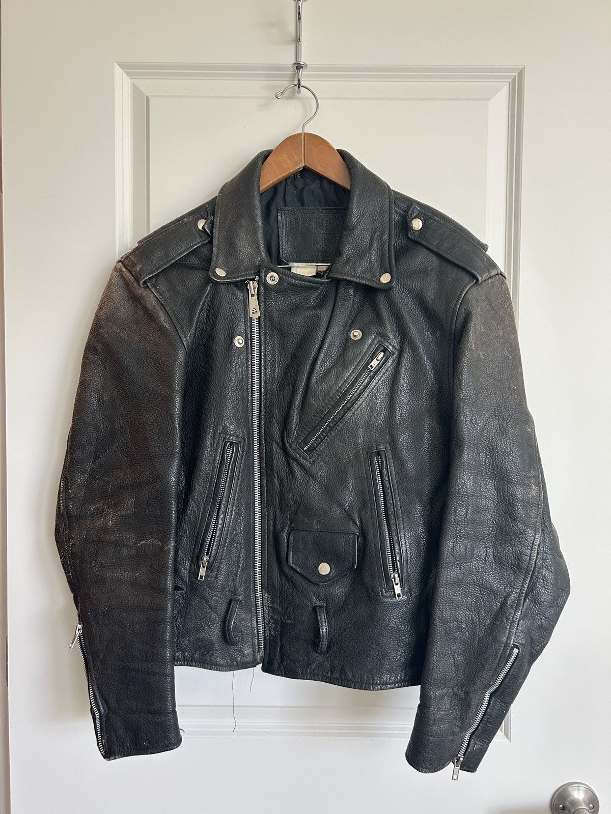 Other 1980s VINTAGE PELLE CUIR LEATHER JACKET Size US M / EU 48-50 / 2 - 3 Thumbnail