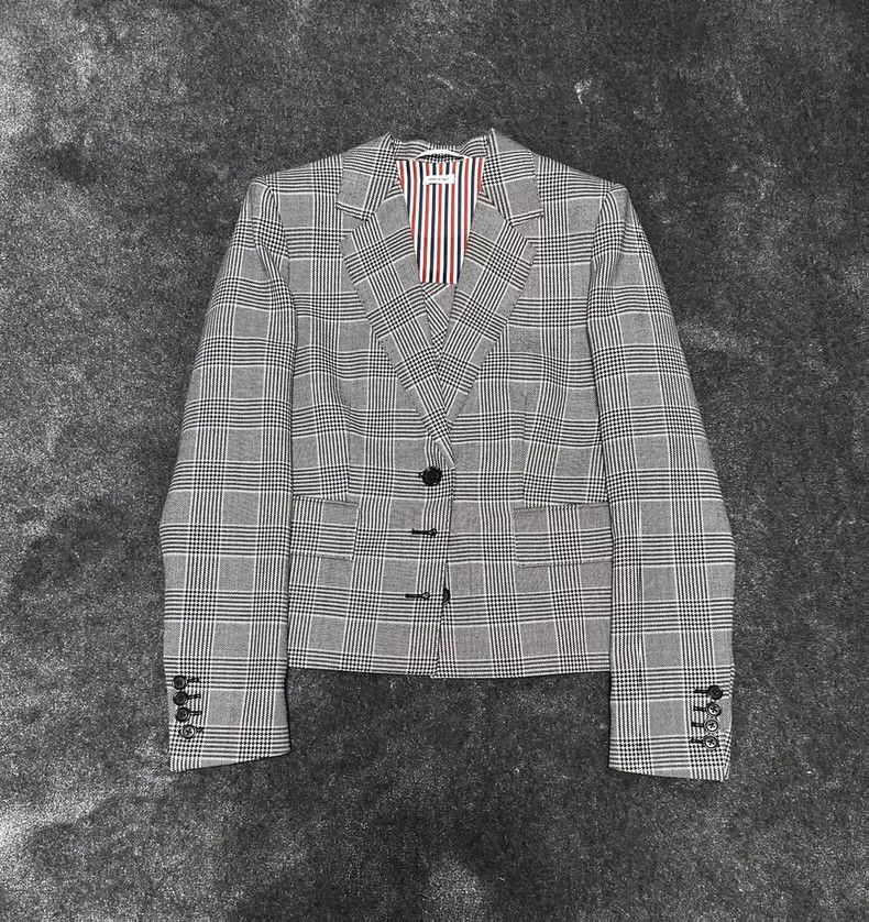 Thom Browne Thom Browne Butterfly knot plaid suit behind Size S / US 4 / IT 40 - 1 Thumbnail
