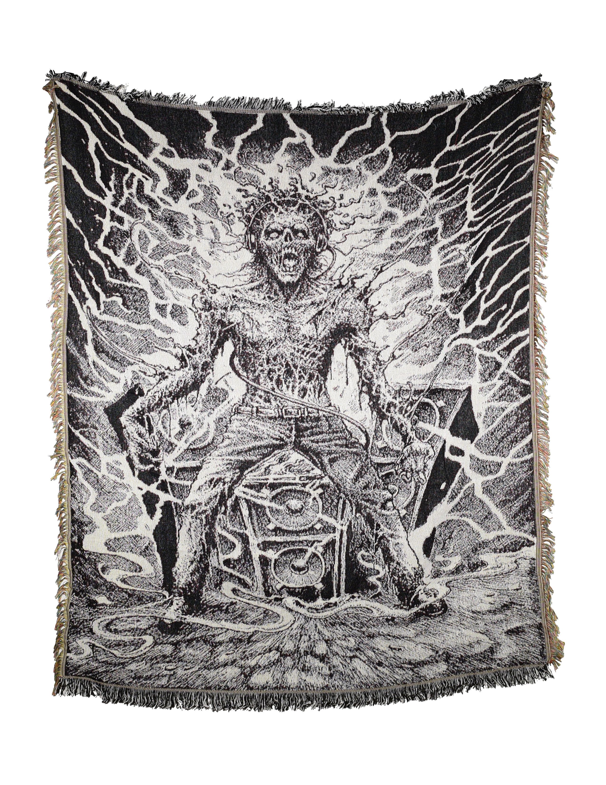 image of Asspizza Stunt365 Shockfactor Tapestry in Monochrome, Men's