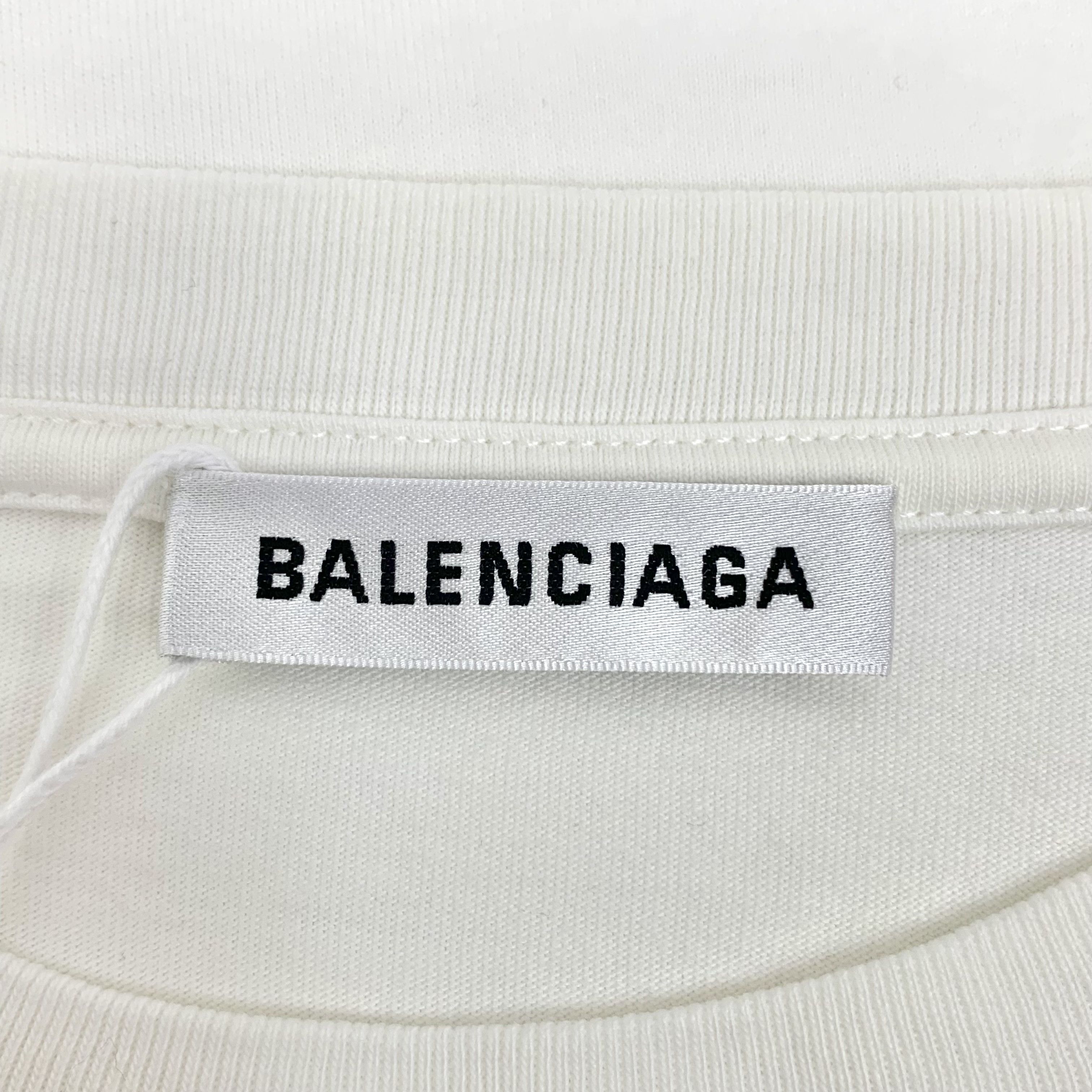 Balenciaga Balenciaga Logo Print Tee White (M) Size US M / EU 48-50 / 2 - 5 Thumbnail