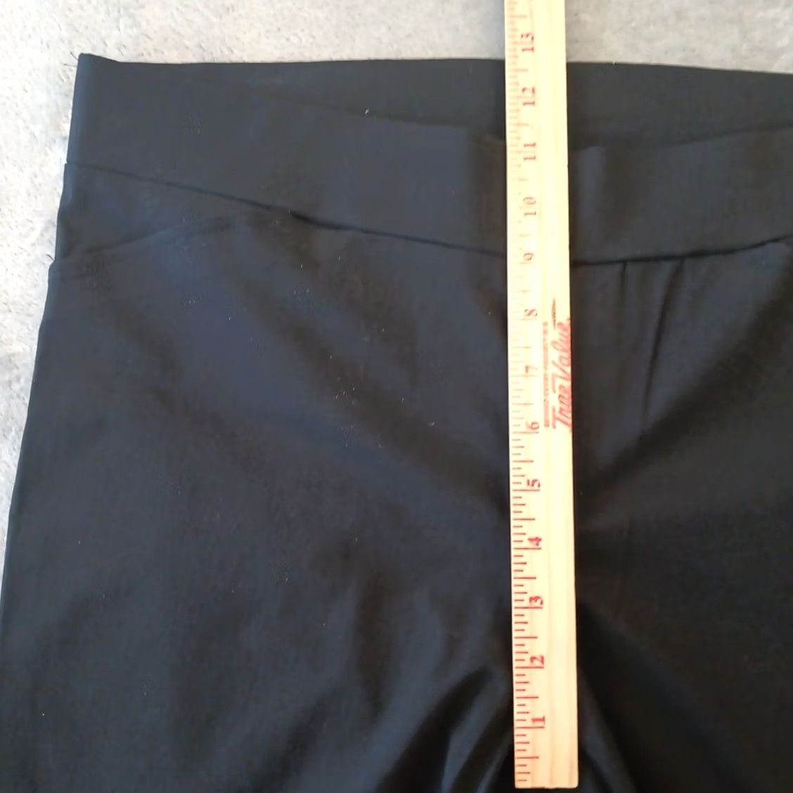 Vintage AB Studio Dress Pants Womens Large Black Pull On Stretch High Rise 34x32 Size 36" / US 14 / IT 50 - 4 Thumbnail