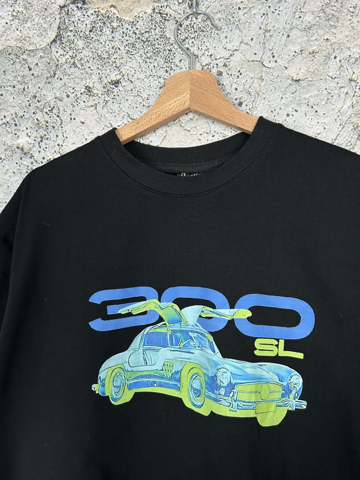 Vintage Vintage Mercedes SL 300 Racing Graphic Tee 90s Archive Size US L / EU 52-54 / 3 - 3 Thumbnail