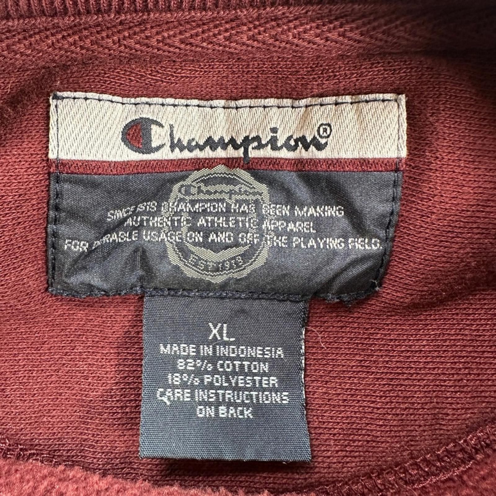 Champion Champion Virginia Tech Hokies Maroon Crewneck Sweatshirt XL Size US XL / EU 56 / 4 - 4 Thumbnail