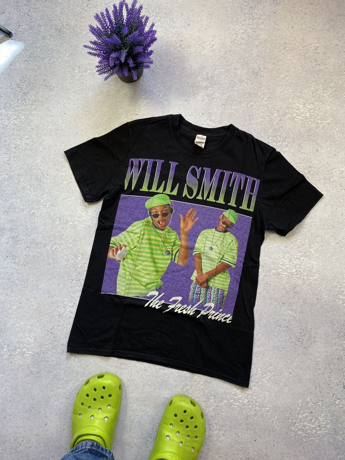 Other Will Smith Men’s Black T-shirt With Big Print Logo Medium Size US M / EU 48-50 / 2 - 1 Thumbnail