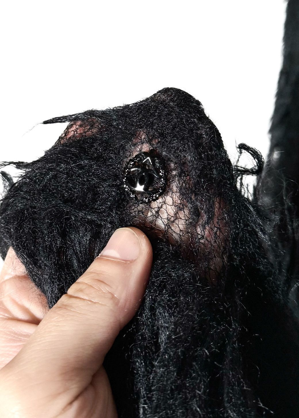 Chanel Chanel FW09 Black Mohair Blend Shift Dress w/ Fringed Shawl Size S / US 4 / IT 40 - 8 Thumbnail