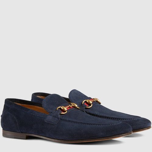 Gucci Gucci Horsebit Loafer 322500 CMA40 Blue Suede Size US 8.5 / EU 41-42 - 1 Thumbnail