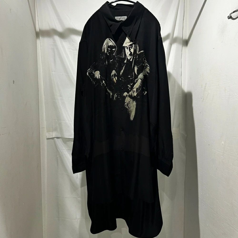 Yohji Yamamoto POUR HOMME 22AW Silk Print Shirt