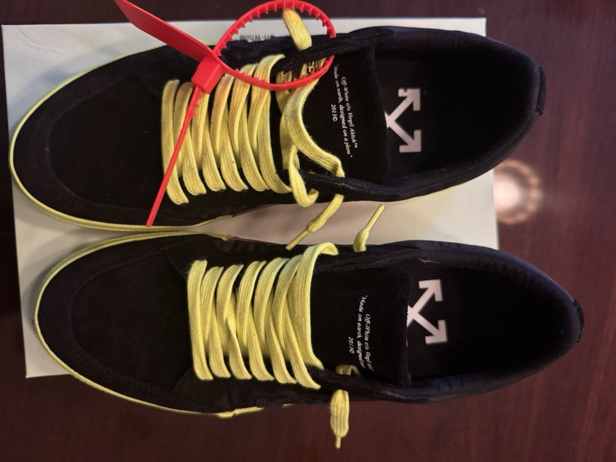 Off-White Off White Vulcanized Sneaker Black & Yellow Size US 10.5 / EU 43-44 - 2 Thumbnail