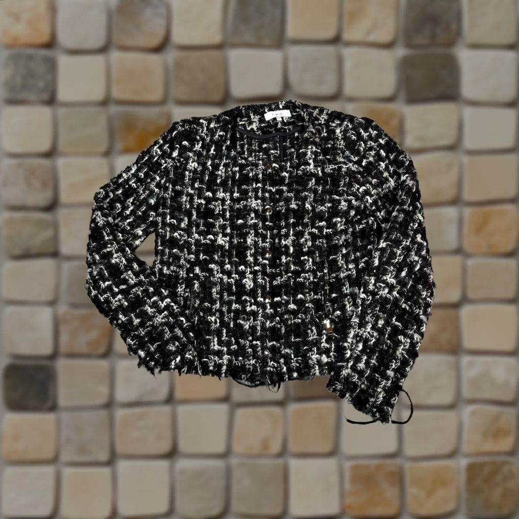 Iro IRO Tweed Black Blazer Womens 36 Regular Jacket Size XS / US 0-2 / IT 36-38 - 1 Thumbnail