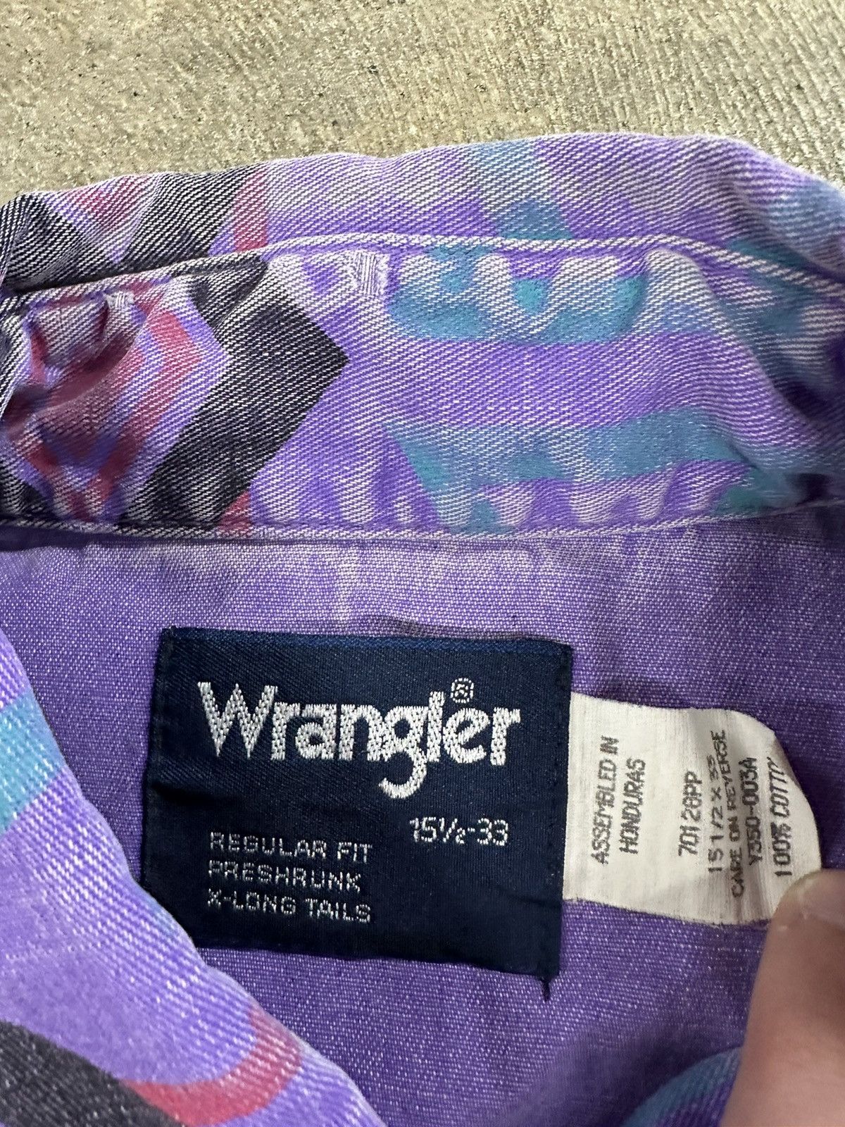 Vintage Vintage 90s Wrangler Brushpopper Painters Button Up Shirt Size US L / EU 52-54 / 3 - 15 Thumbnail