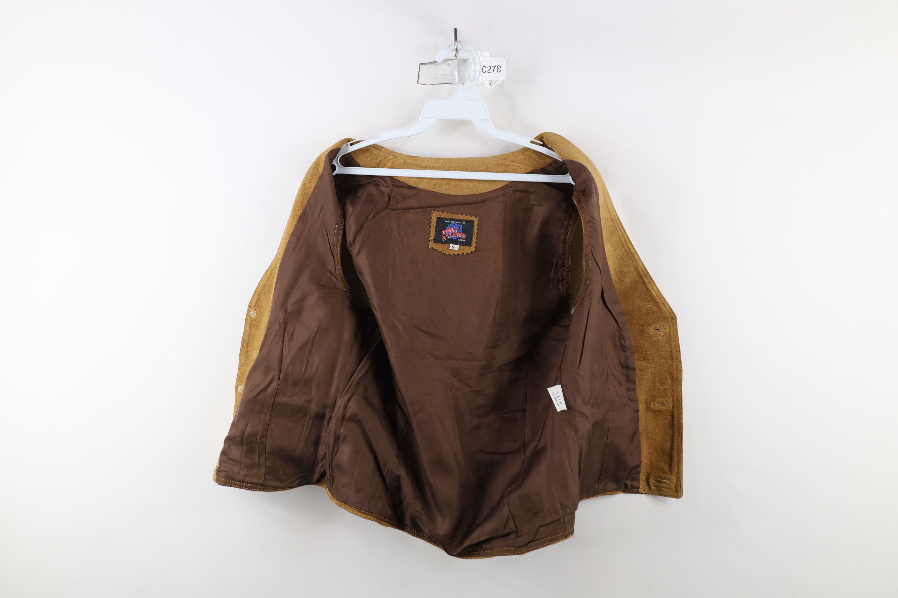 Vintage Vintage 90s Planet Hollywood Cancun Buckle Back Leather Vest Size US S / EU 44-46 / 1 - 9 Thumbnail