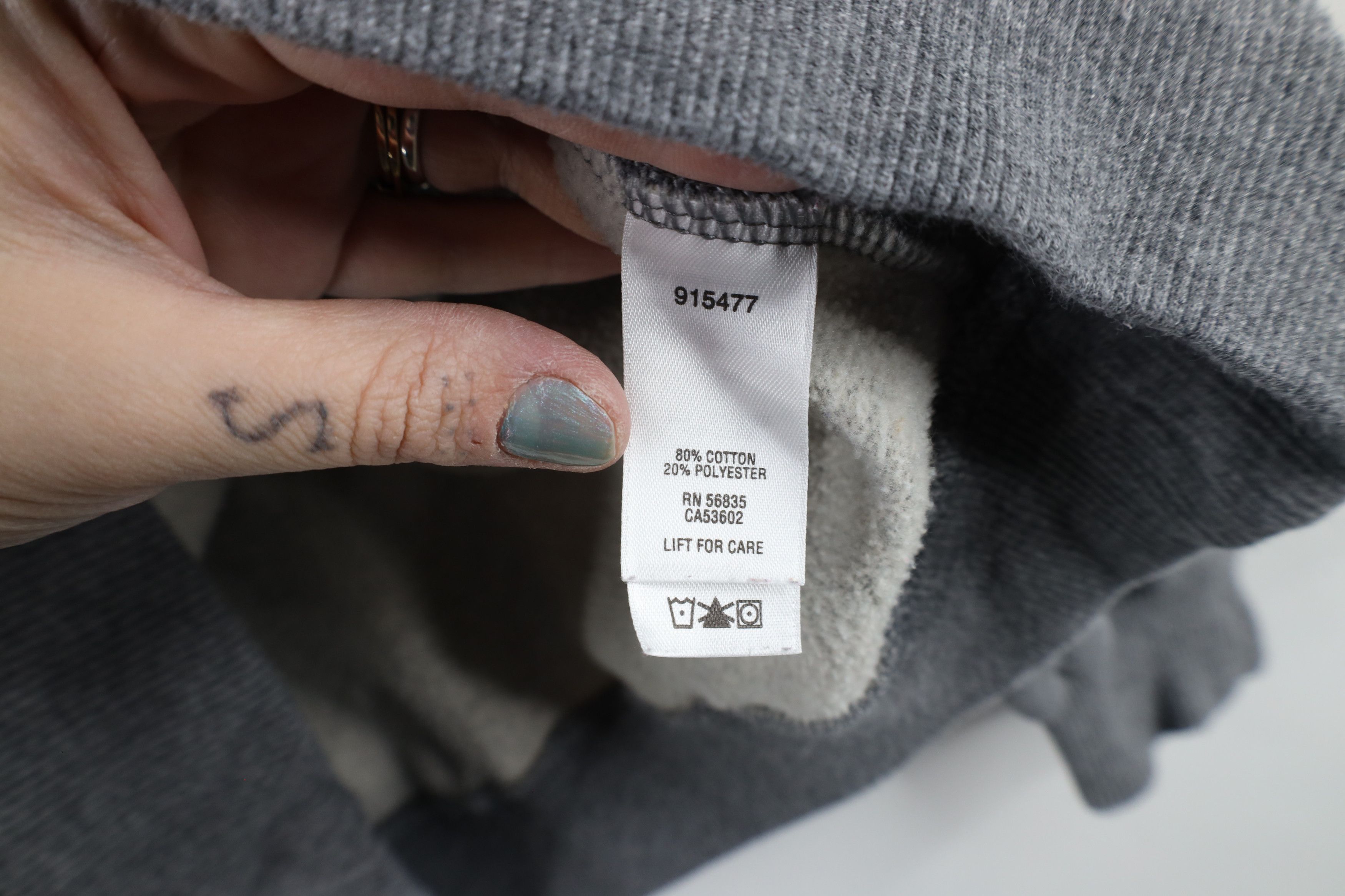 Cabelas × Vintage Vintage Cabelas Spell Out Felt Letter Hoodie Sweatshirt Gray Size US S / EU 44-46 / 1 - 7 Thumbnail