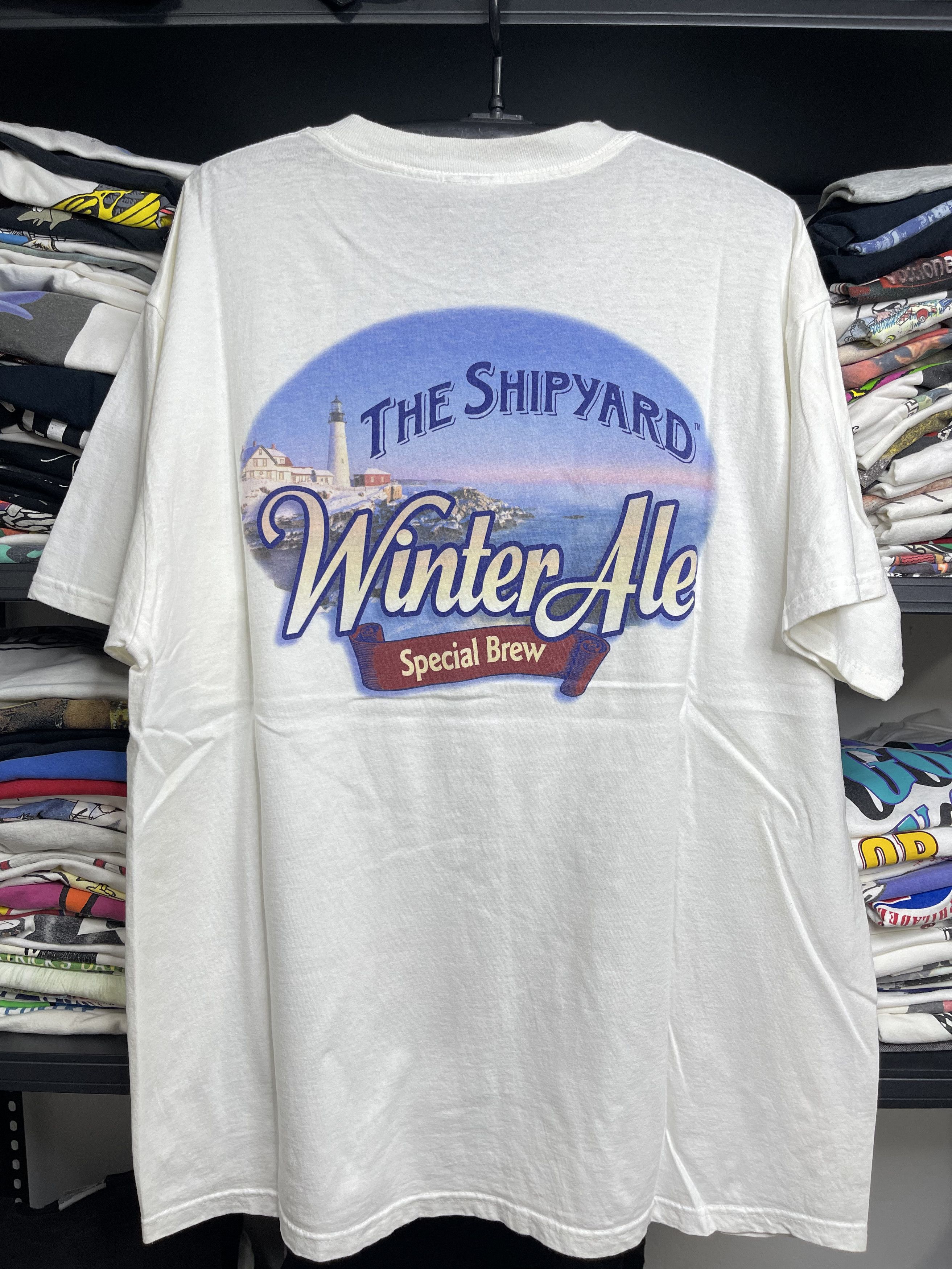 Vintage THE SHIPYARD Winter ale Special BREW Tee Size US XL / EU 56 / 4 - 2 Thumbnail