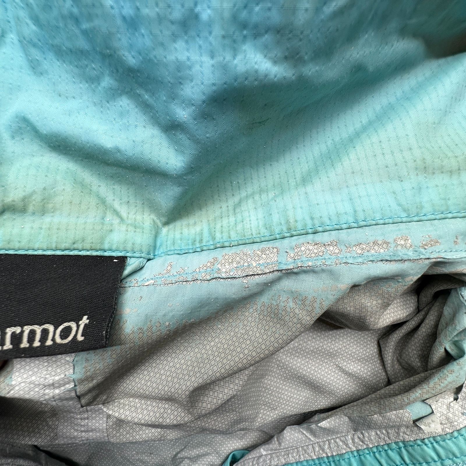 Marmot Marmot Windbreaker Jacket Womens XL Blue Ripstop FLAWS Size XL / US 12-14 / IT 48-50 - 3 Thumbnail