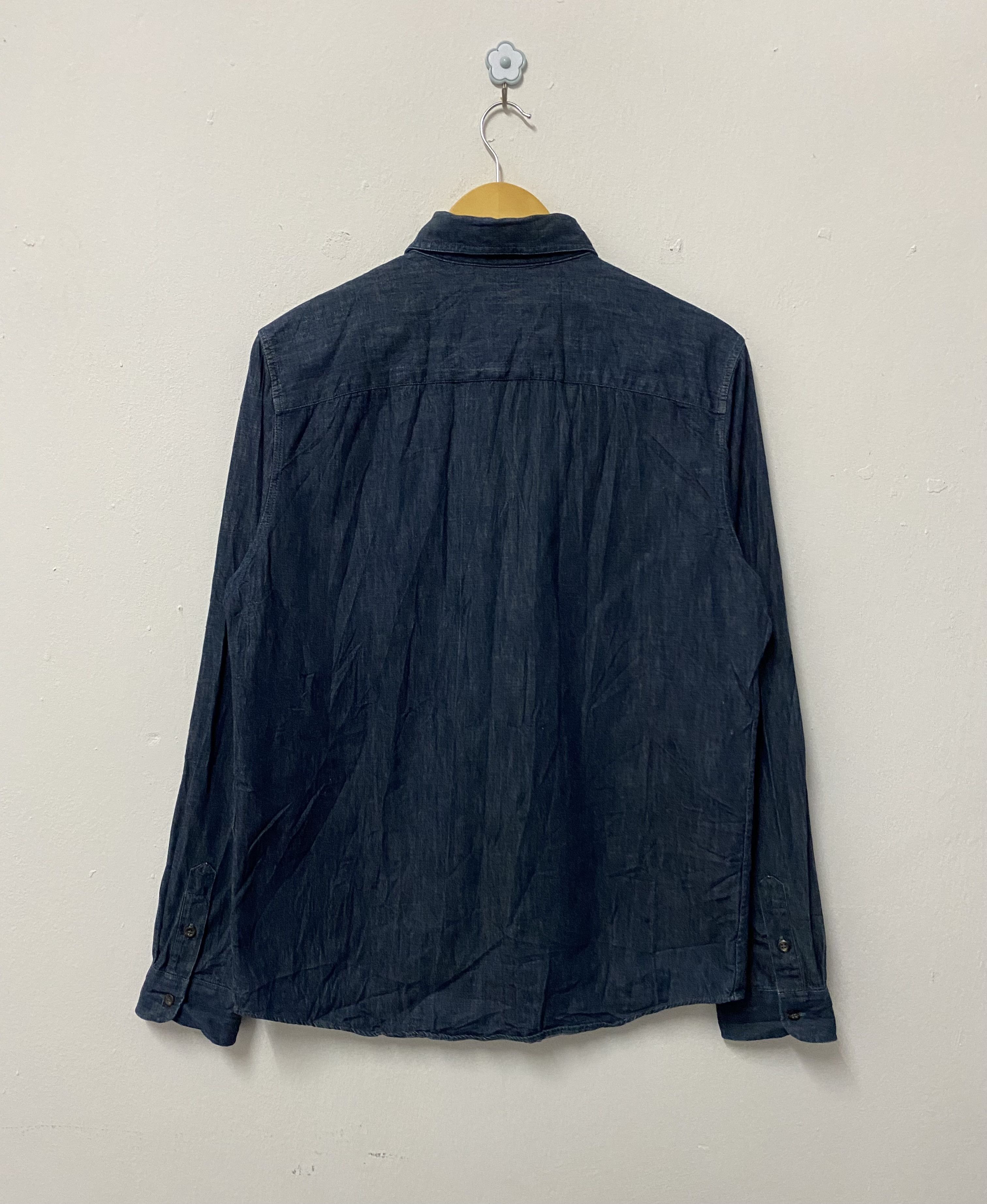 A.P.C. Vintage A.P.C Chambray Jeans Button Up Shirts Size US M / EU 48-50 / 2 - 2 Thumbnail