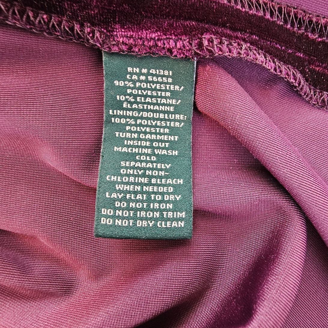 Lauren Ralph Lauren Lauren Ralph Lauren Velvet Sheath Midi Cocktail Dress 10 Size L / US 10 / IT 46 - 9 Thumbnail