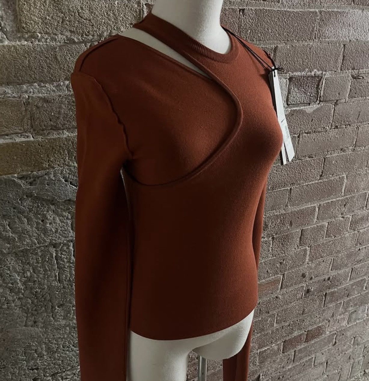 Rick Owens Drkshdw FW/20 Rick Owens Performa Runway Rust Banana Ziggy Dress Top Size S / US 4 / IT 40 - 2 Thumbnail