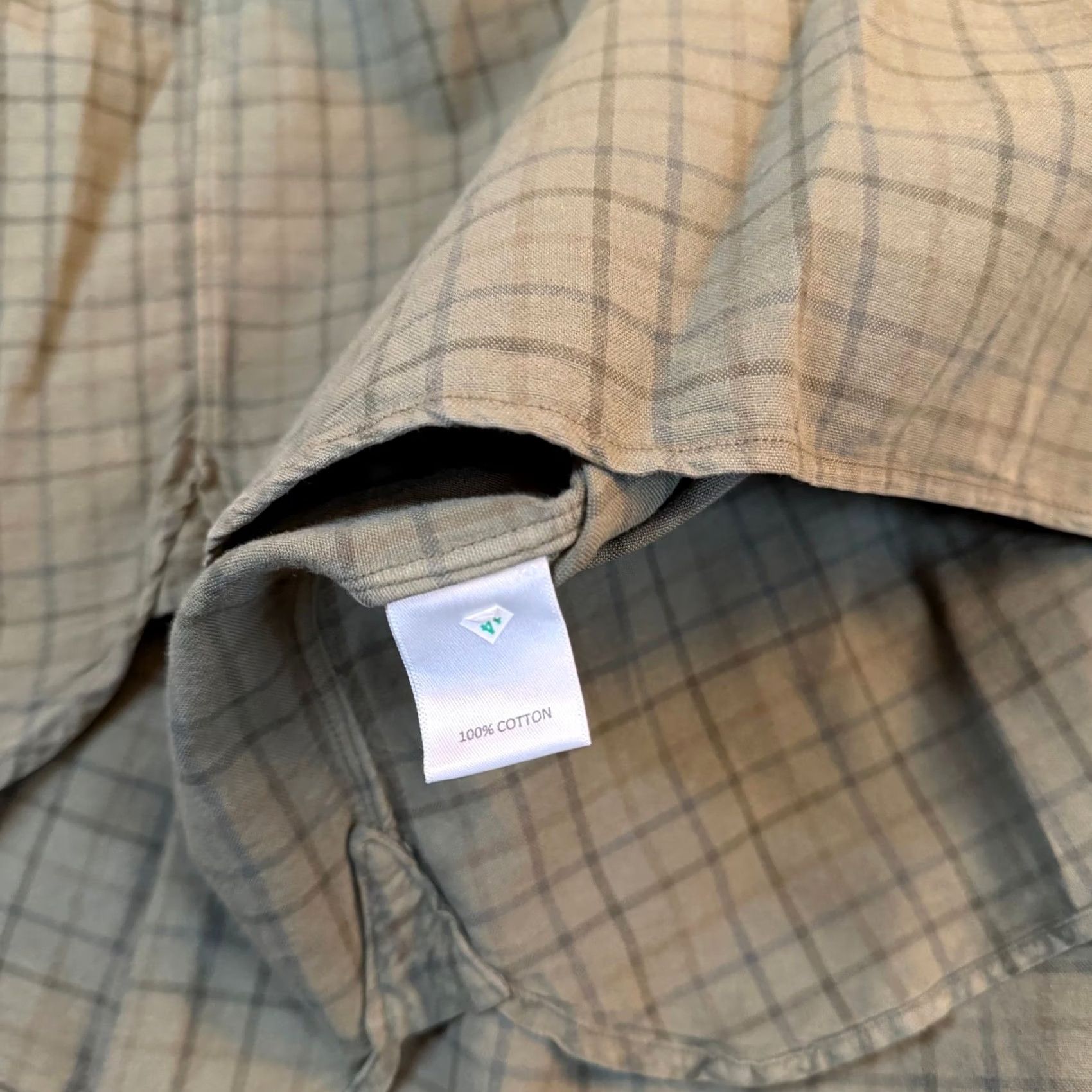 Cremieux Cremieux Shirt Olive Green Windowpane 100% Cotton Mens 4XT NWT Big & Tall Button-Up Button-Down Long Sleeve Collared Chest Pocket Classic Size US XXL / EU 58 / 5 - 5 Thumbnail