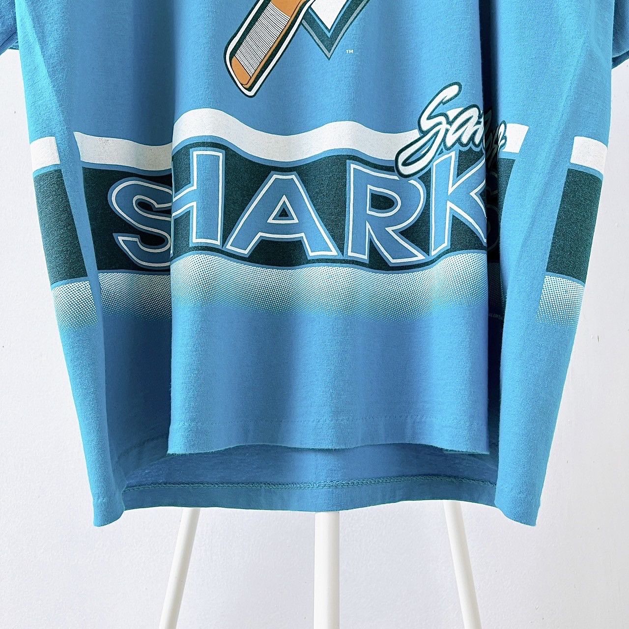 Salem Sportswear × Vintage 90s San Jose Sharks NHL t-shirt/ XL Size US XL / EU 56 / 4 - 4 Thumbnail