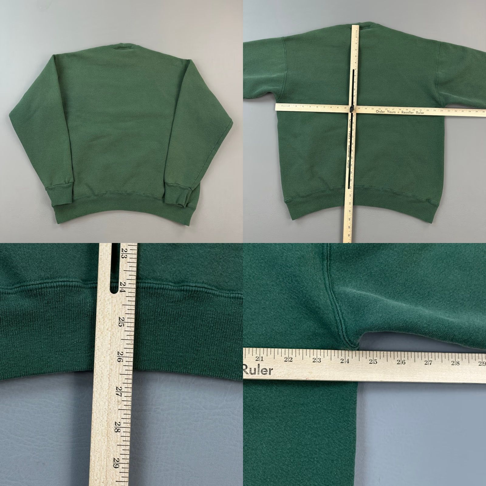 Vintage VINTAGE Eagle USA Sweatshirt Mens XL Green Heavyweight Crewneck Pullover USA Y2K Size US XL / EU 56 / 4 - 8 Thumbnail