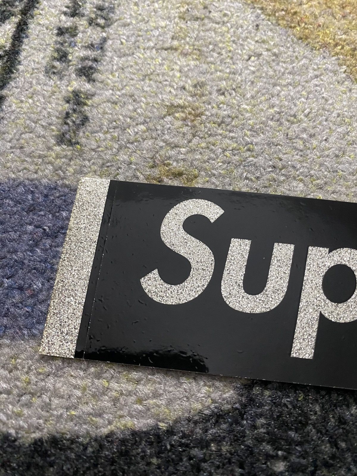 Supreme Supreme Glitter Box Logo Sticker Black Size ONE SIZE - 3 Thumbnail