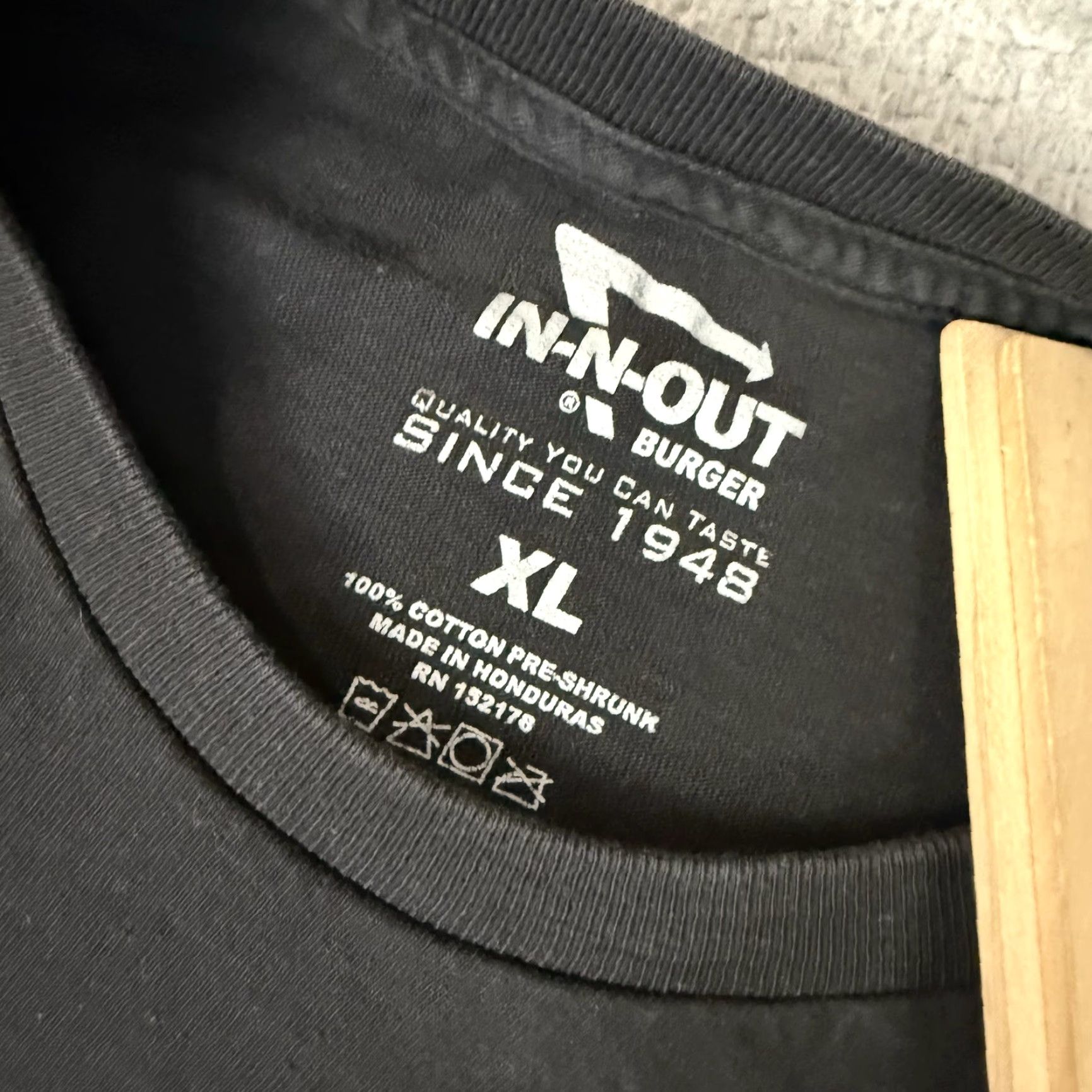 Vintage In N Out Burger T Shirt Adult XL Black Graphic Distressed Rare 70th Anniversary Size US XL / EU 56 / 4 - 3 Thumbnail