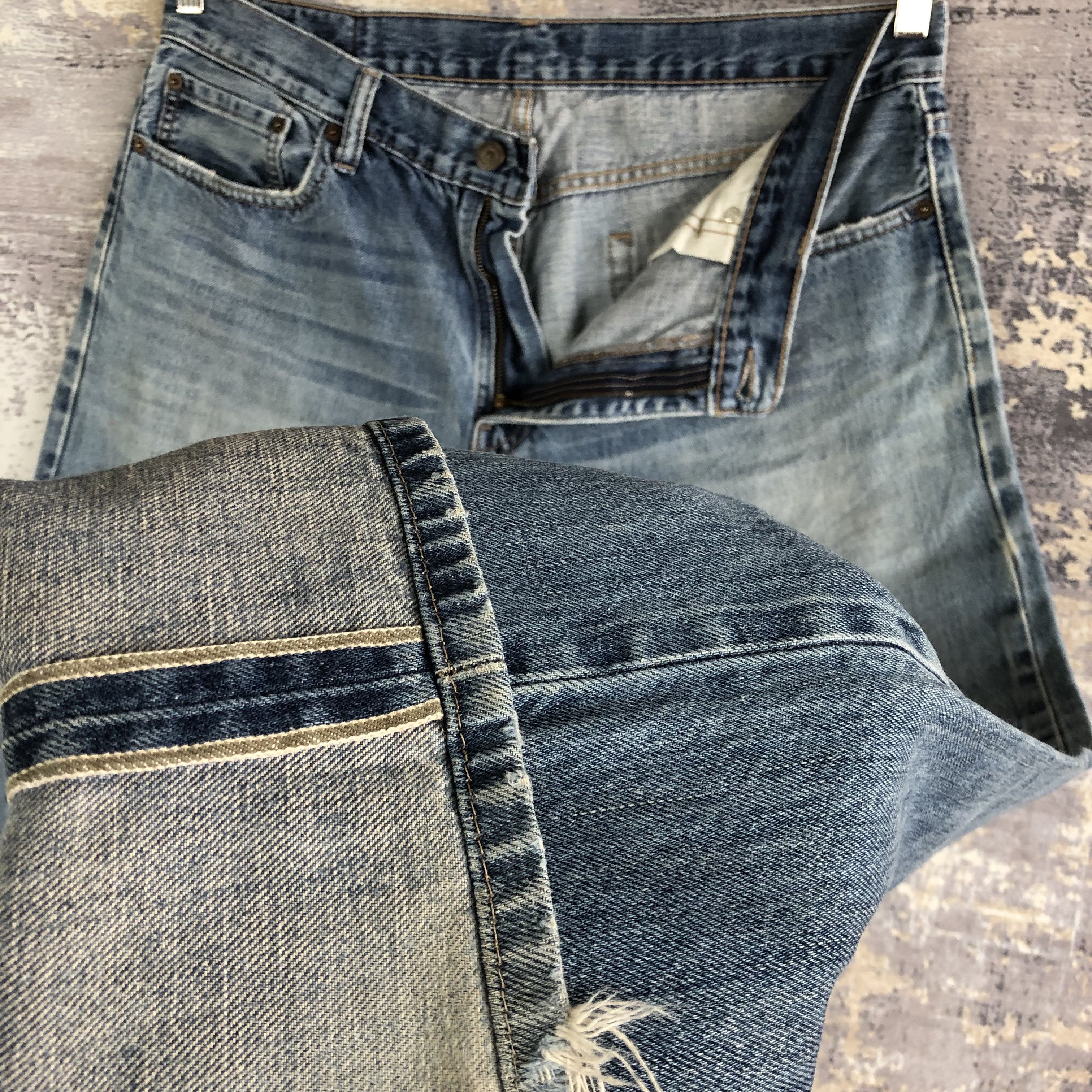 Levi's Vintage Y2k Levis Distressed Jeans Levi's Stone Wash Denim Size US 34 / EU 50 - 8 Thumbnail
