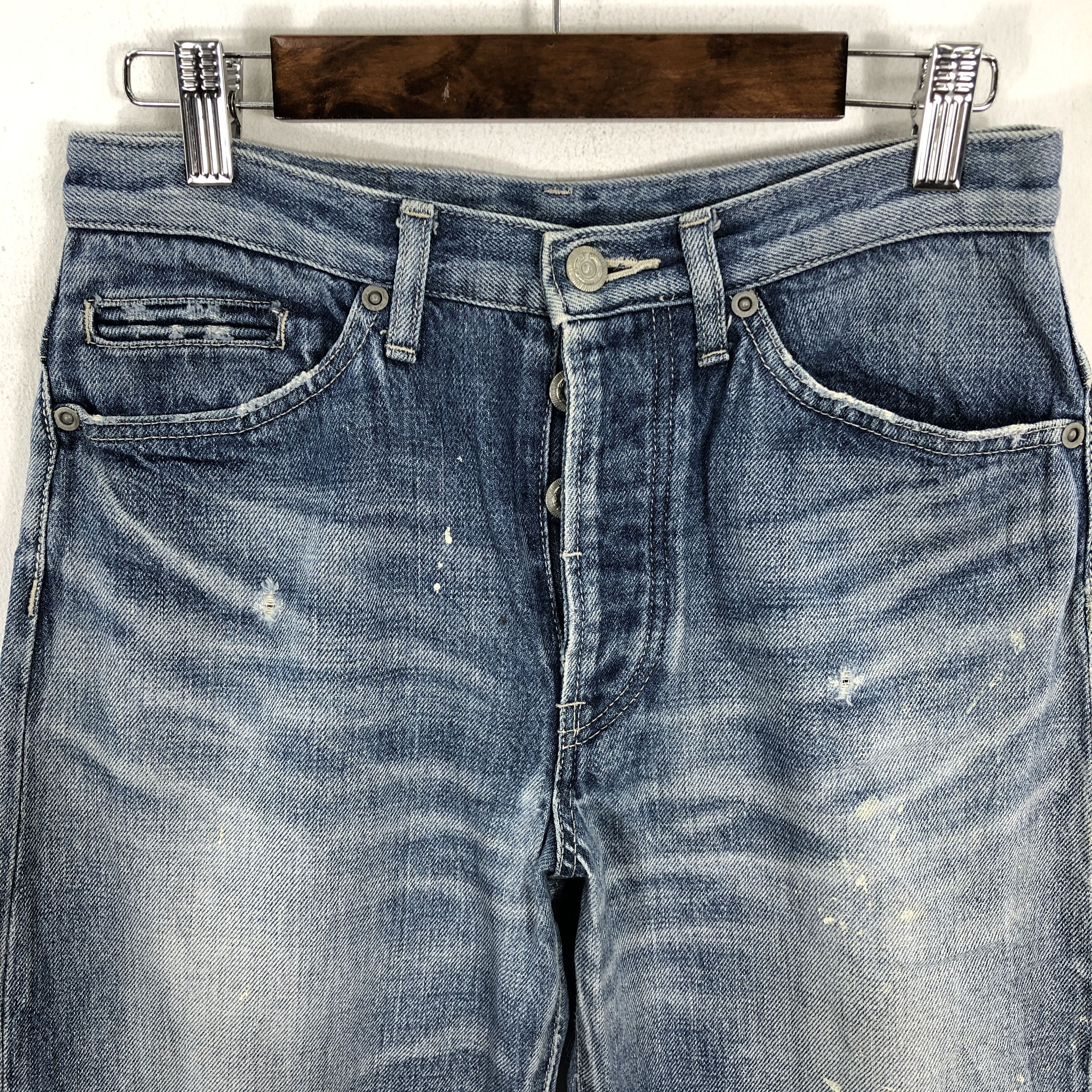 Designer × Vintage 28 x 26 Vintage Sally Scott Selvedge Jeans Painter L1389 Size US 28 / EU 44 - 2 Thumbnail