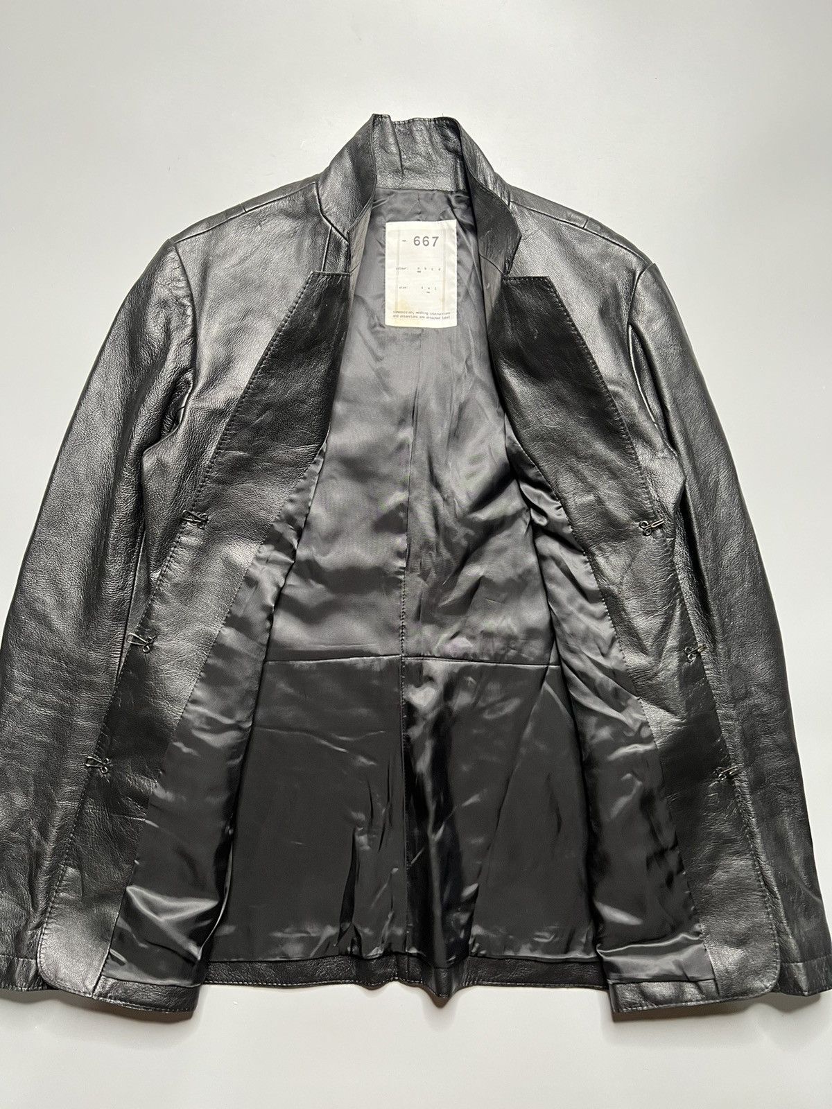 MASAHIROMARUYAMA Nude Masahiko Maruyama Goat Leather Paneled Jacket Size US M / EU 48-50 / 2 - 6 Thumbnail
