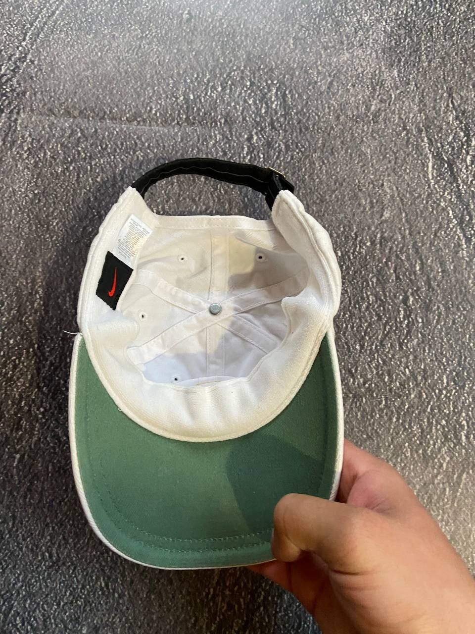 Nike Vintage Nike Court white cap Size 28 - 4 Thumbnail
