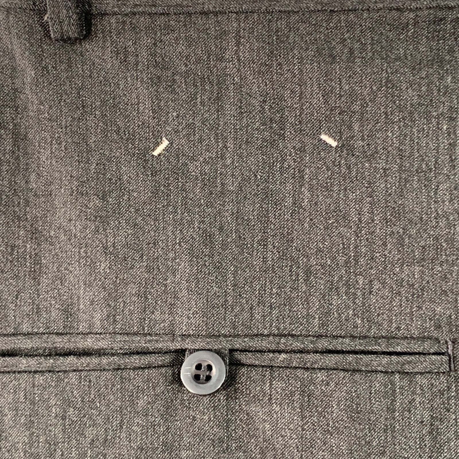 Chapter CH Charcoal Grey Wool Twill Layered Button Fly Casual Pants Size US 32 / EU 48 - 4 Thumbnail