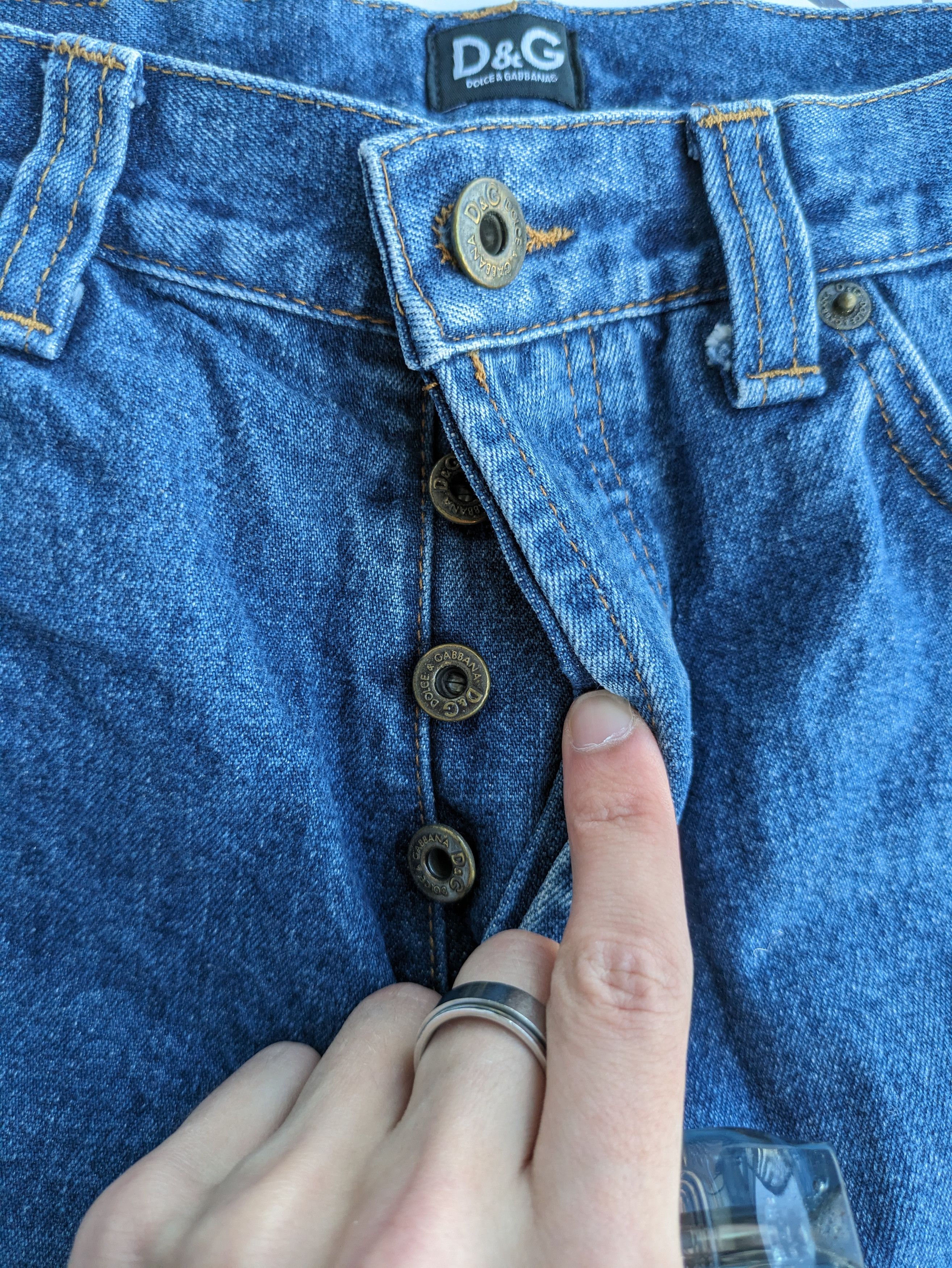 Dolce & Gabbana × Vintage Vintage D&G straight leg wide denim pants Size US 30 / EU 46 - 3 Thumbnail