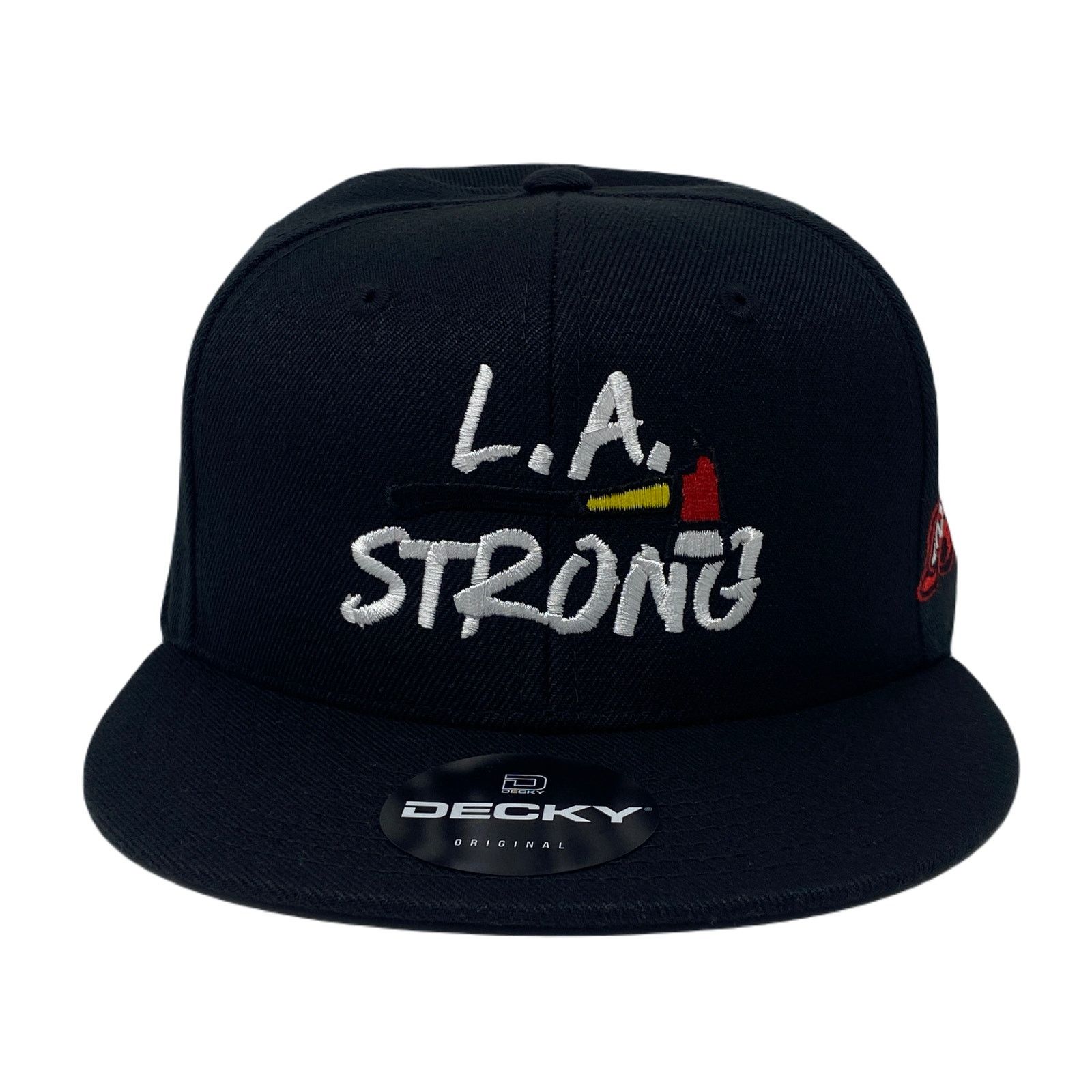 Other Los Angeles LA Strong Fire Rescue Axe Snapback Hat All Black Size ONE SIZE - 5 Thumbnail