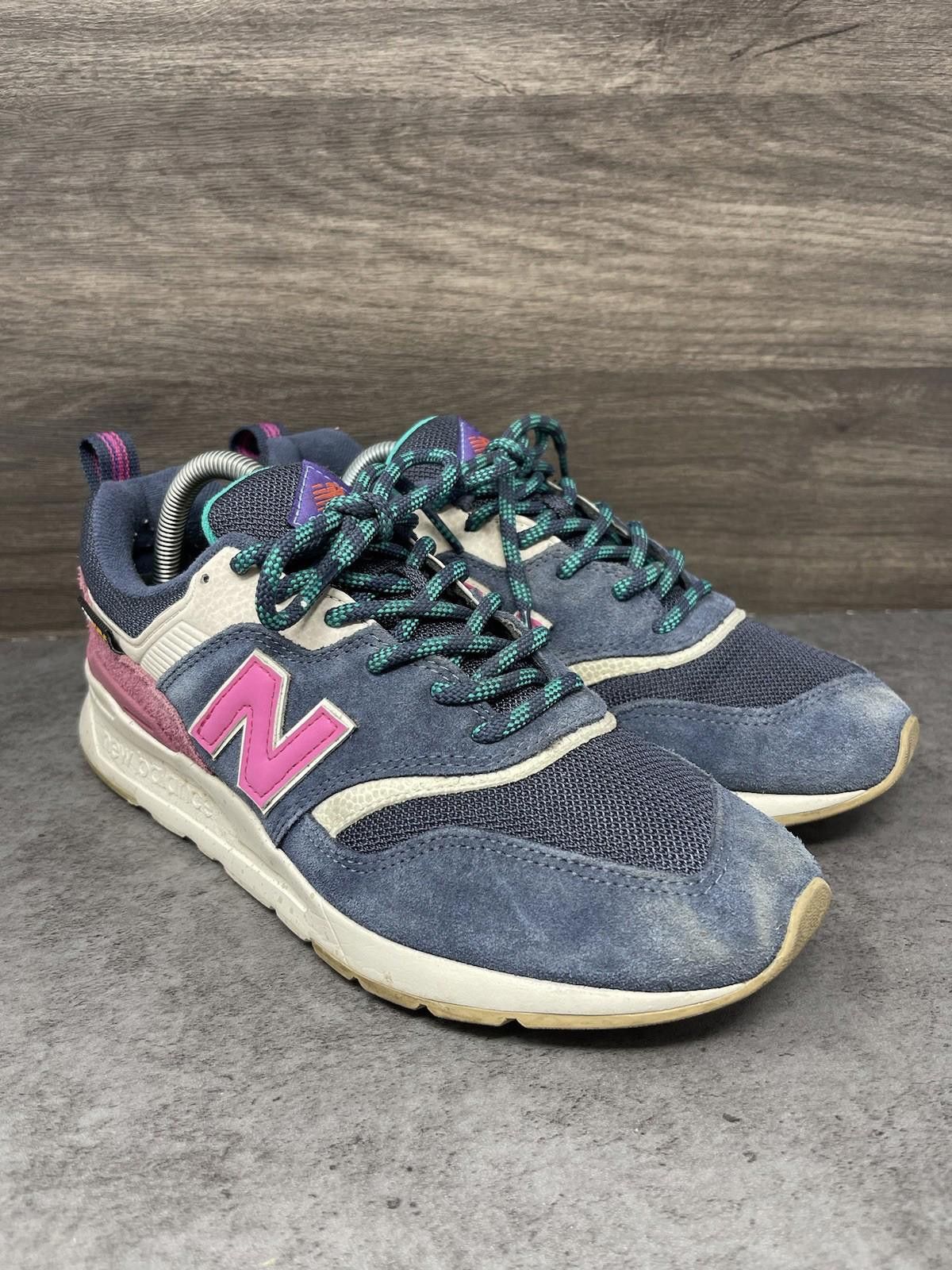 New Balance New Balance 997H Shoes Womens Size 9 Blue Pink Suede= Size US 9 / IT 39 - 4 Thumbnail