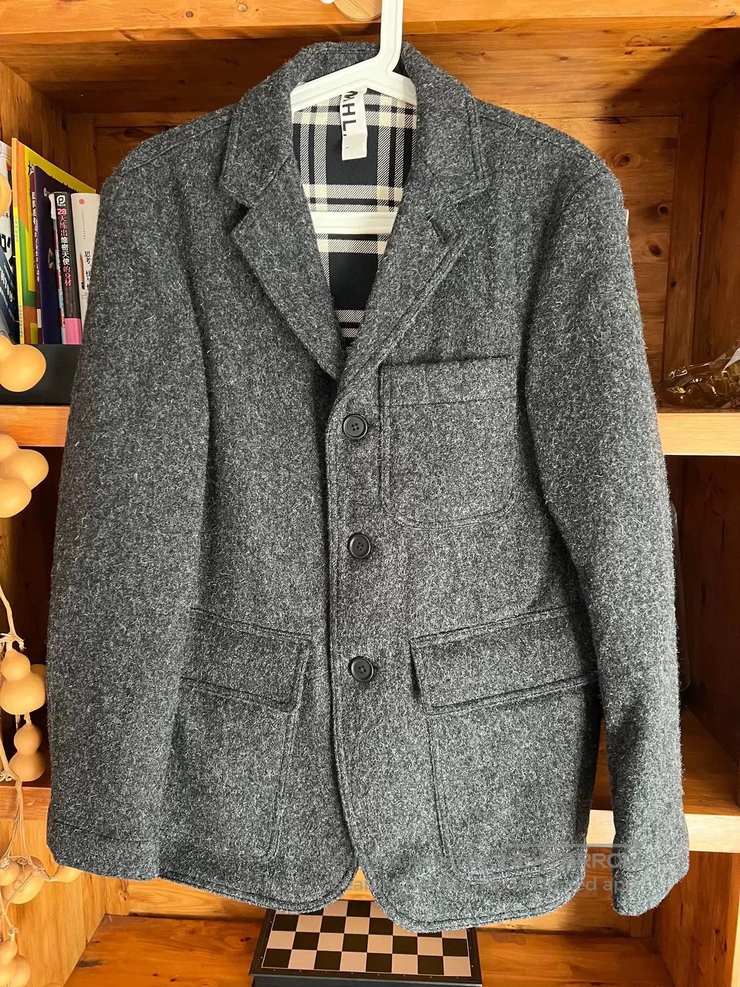 RRL Ralph Lauren Vintage Gray Wool Suit Jacket. Size US L / EU 52-54 / 3 - 1 Thumbnail