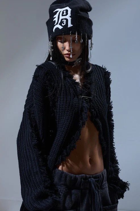R13 R13 Fringe Cardigan Medium Size M / US 6-8 / IT 42-44 - 3 Thumbnail