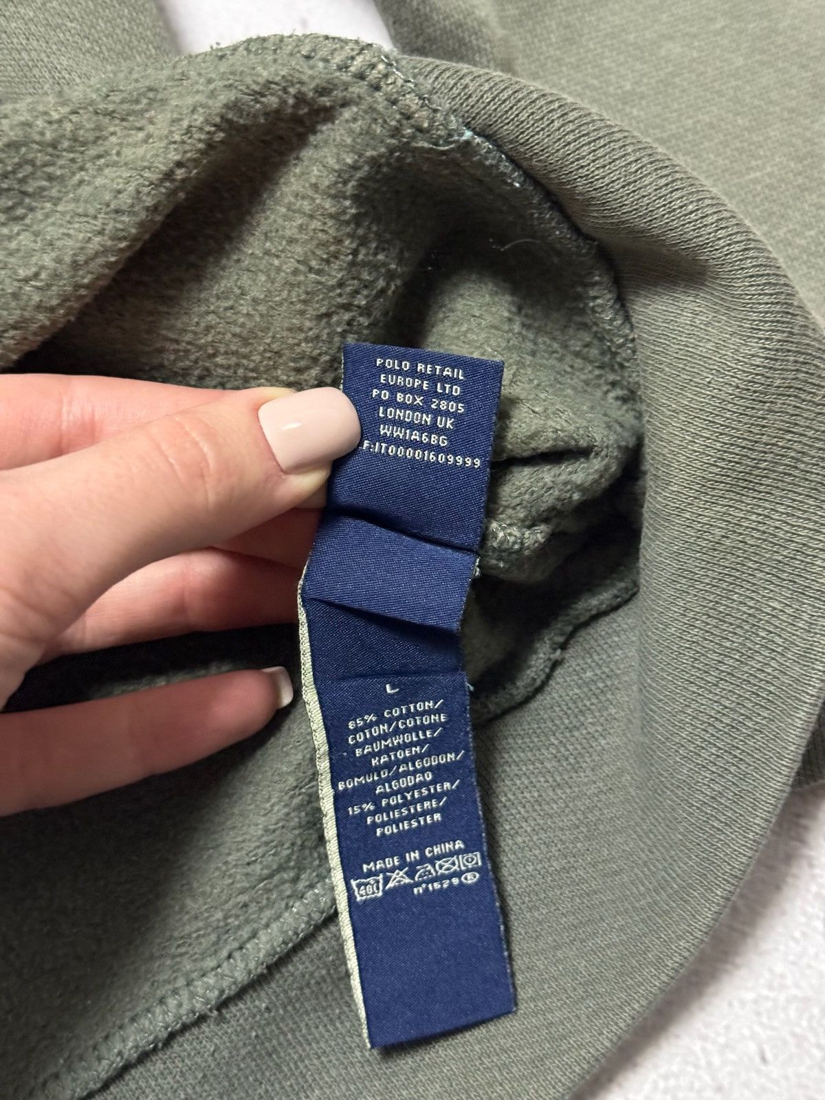 Polo Ralph Lauren × Vintage Vintage Polo Jeans Company Ralph Lauren Sweatshirt Zip Baggy Size US L / EU 52-54 / 3 - 10 Thumbnail