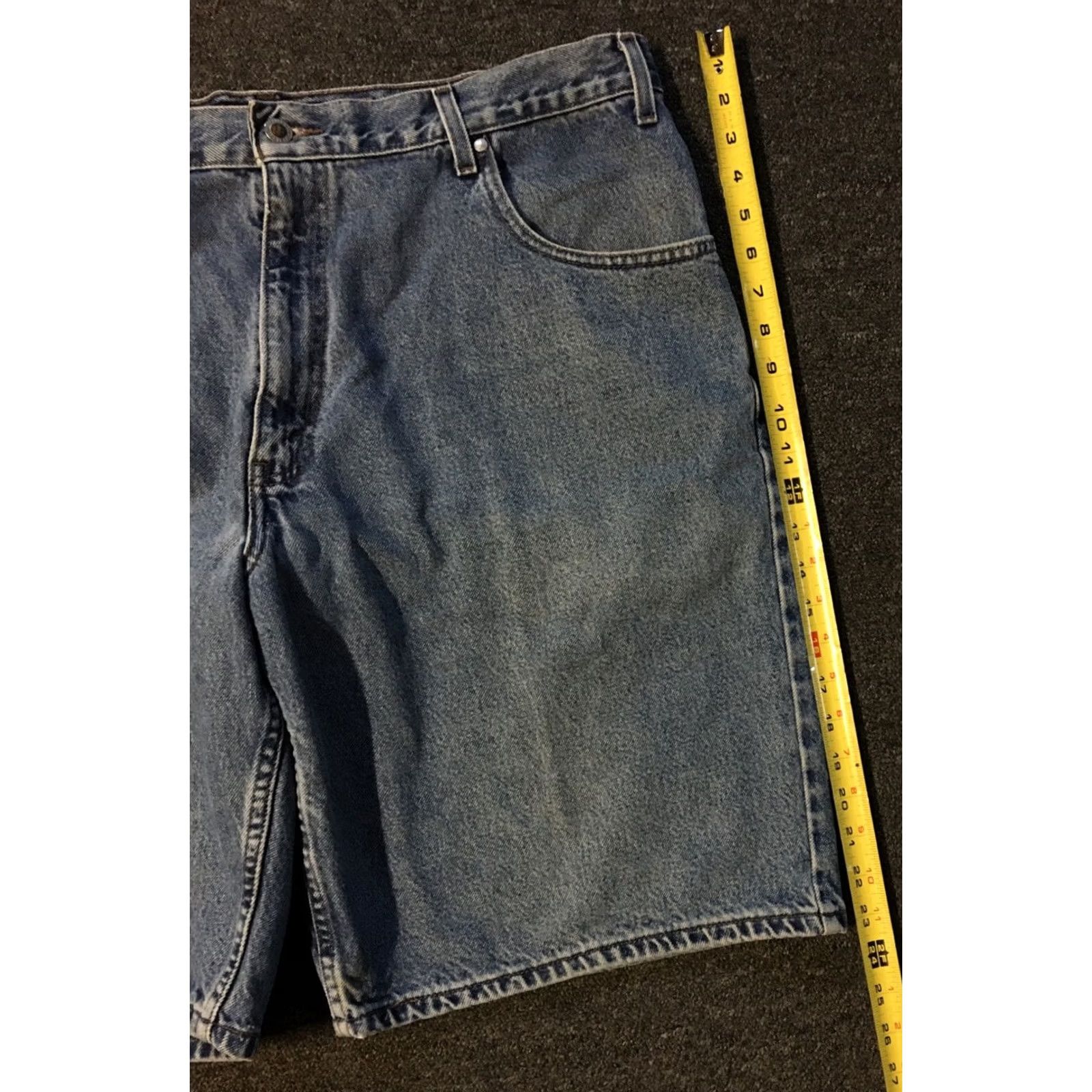 Levi's VINTAGE Levi’s Silvertab Loose Denim Jean Shorts 40 Skate Grunge Baggy Punk 80s 90s Mens Jeans Shorts Blue Size US 40 / EU 56 - 5 Thumbnail