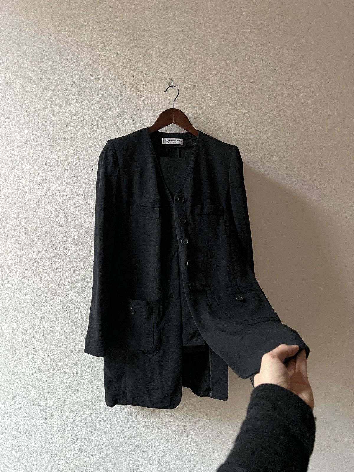 Sonia Rykiel Sonia Rykiel Full Pants Blazer Set Ann Demeulemeester Style Size 27" / US 4 / IT 40 - 13 Thumbnail