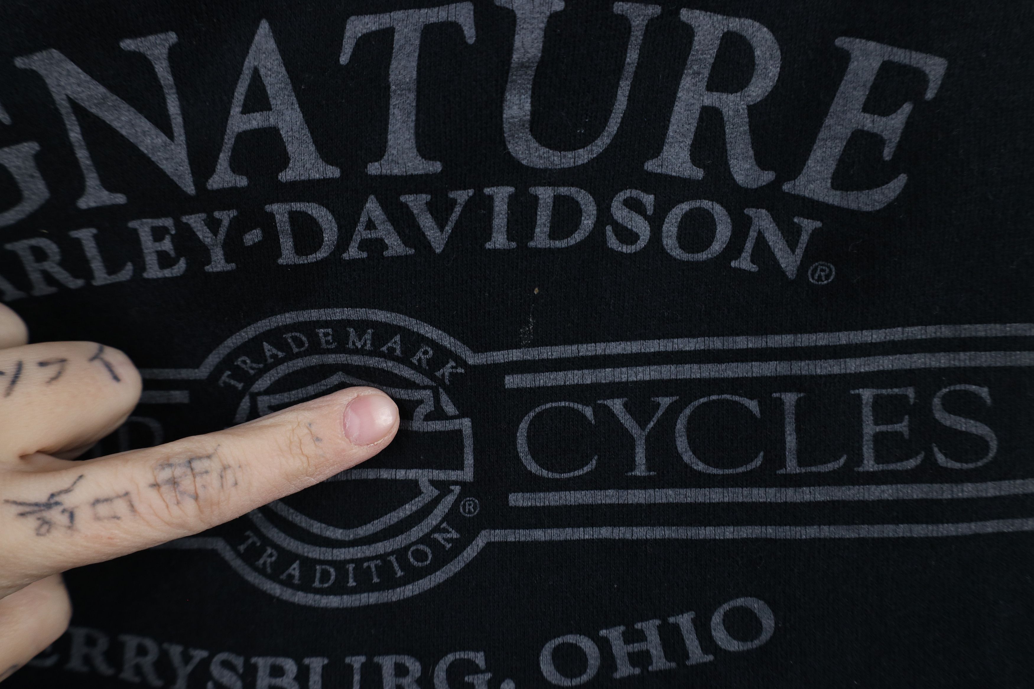 Harley Davidson × Vintage Vintage Y2K Harley Davidson Flames Full Zip Hoodie Black Size 3XL / US 20-22 - 14 Thumbnail
