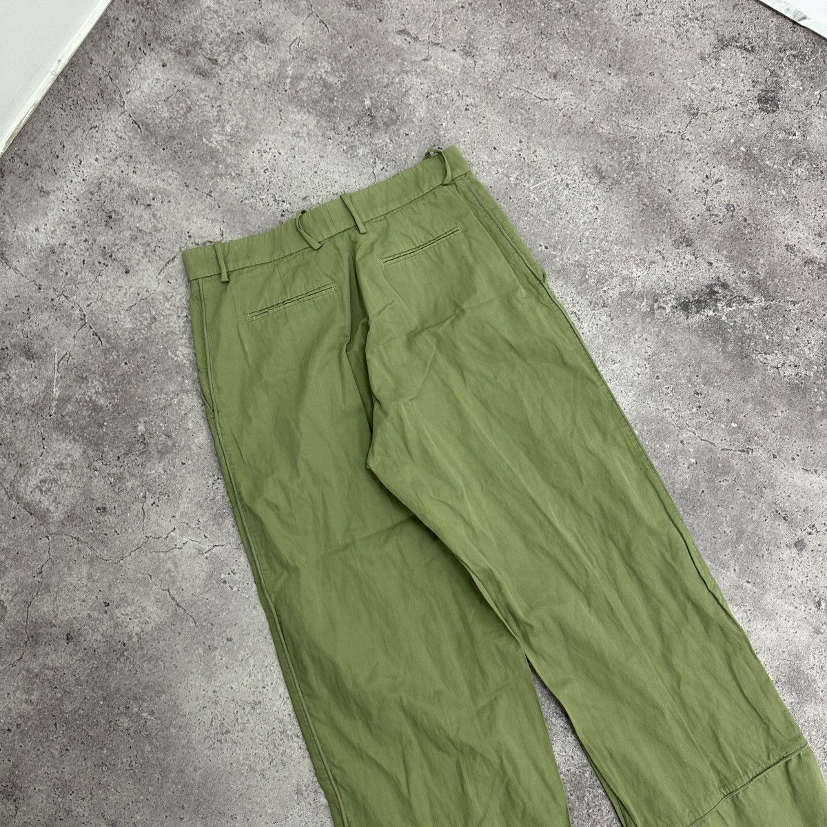 Vintage Vintage 00s The Gigi Italy straight olive pants baggy y2k Size 30" / US 8 / IT 44 - 7 Thumbnail